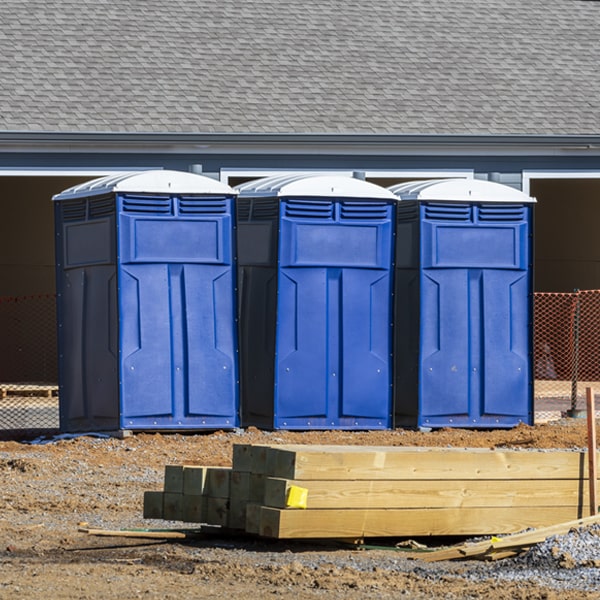 what is the expected delivery and pickup timeframe for the portable toilets in Valley Stream